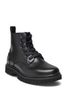 Eva Boot Mid Laceup Mg Lth Calvin Klein Black