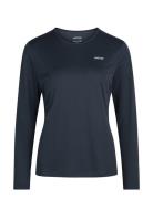 Women Longsleeved Sports Tee ZEBDIA Navy