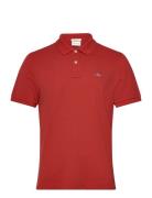 Reg Shield Ss Pique Polo GANT Red