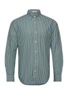 Reg Classic Poplin Stripe Shirt GANT Green