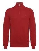 Cotton Pique Half Zip GANT Red