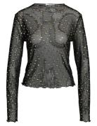 Nmstar Foil L/S High Neck Mesh Jrs Fwd NOISY MAY Black