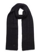 Th Timeless Scarf Cable Tommy Hilfiger Black