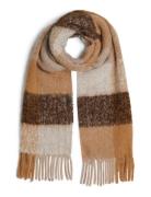 Th Fluffy Scarf Mix Tommy Hilfiger Brown