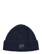 Cotton Ribbed Beanie GANT Blue