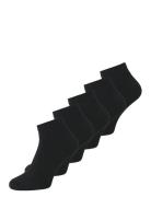 Jacbasic Bamboo Short Sock 5 Pack Jack & J S Black