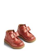 Bootie Velcro Bowy Wheat Red