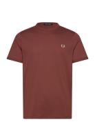 Ringer T-Shirt Fred Perry Brown