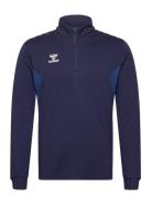 Hmlauthentic Half Zip Sweat Hummel Navy