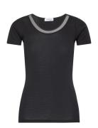 Juliana T-Shirt Short Sleeve Wool Femilet Black