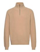 Wblass Wool Half-Zip Woodbird Brown