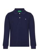 L/S Polo Shirt United Colors Of Benetton Navy