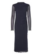 Stretch Mesh Fia Dress Mads Nørgaard Navy