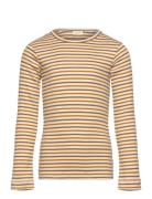 T-Shirt L/S Modal Striped Petit Piao Beige