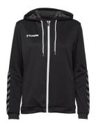 Hmlauthentic Poly Zip Hoodie Woman Hummel Black