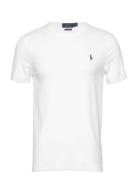 Custom Slim Fit Soft Cotton T-Shirt Polo Ralph Lauren White