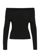 Silvigz Rib Ls Off Shoulder Gestuz Black