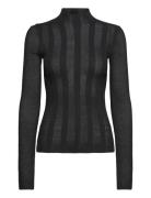 Lace Open Stitch Sweater Calvin Klein Black