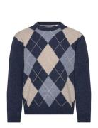 Argyle C-Neck GANT Navy