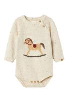 Nbngalto Ria Ls Knit Body Lil Lil'Atelier Beige