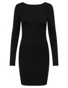 Onlroma L/S Round Back Dress Jrs ONLY Black