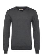 Bhbruton V-Neck Knit Noos Pullover Blend Grey