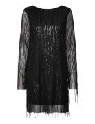 Nmstarlet L/S Sequin Short Dress Wvn NOISY MAY Black