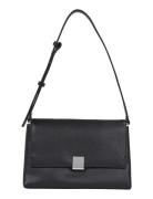 Ck Plaque Medium Shoulder Bag Calvin Klein Black