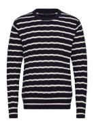 Classic Cotton Cable Crew Neck Tommy Hilfiger Navy