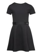 Logo Tape Ss Punto Dress Calvin Klein Black