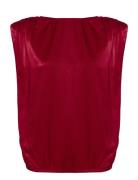 Estellemw Wrap Top My Essential Wardrobe Red