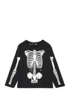 Glow In The Dark Skeleton Pyjama Mango Black