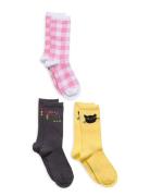 Past Present Future 3-Pack Socks Mini Rodini Patterned