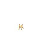 Earring Studs Archetypes, Gold, A-Z Design Letters Gold