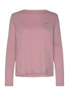 Reg Shield Ls T-Shirt GANT Pink