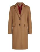 Wool Blend Classic Coat Tommy Hilfiger Beige