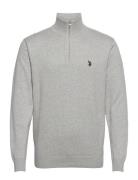 Uspa Knit Brison Men U.S. Polo Assn. Grey