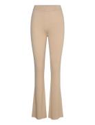 Fine Knit Rib Pants Davida Cashmere Beige