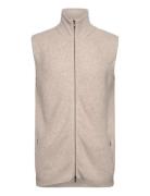 Man Zip Pockets Vest Davida Cashmere Cream