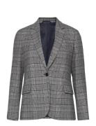 D1. Check Flannel Regular Blazer GANT Blue