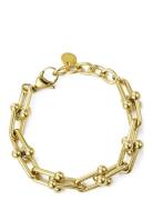 Bead U Link L Bracelet Gold Bud To Rose Gold