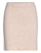 Fine Knit Rib Wrap Midi Dress Davida Cashmere Beige