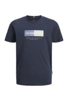 Jorfrederiksberg Box Tee Ss C.n Sn Jnr Jack & J S Navy