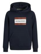 Jorfrederiksberg Box Sweat Hood Sn Jnr Jack & J S Navy