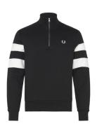 Tipped S Half Zip Sweat Fred Perry Black