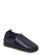 Solid Leather Slippers Melton Blue