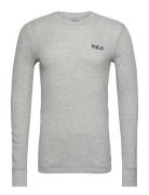 Waffle-Knit Crewneck Sleep Shirt Polo Ralph Lauren Underwear Grey