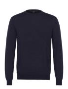 100% Wool Medium-Knit Sweater Mango Navy