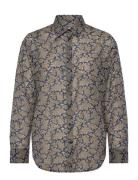 Rel Paisley Cot Silk Shirt GANT Navy