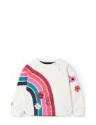 Fleece Sweatshirt For Baby Girl -Bci Boboli White